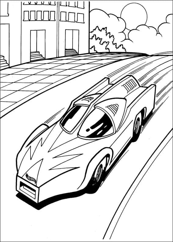 Tisk Hot Wheels omalovánka