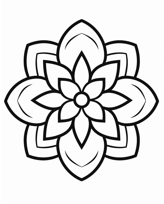 Tisk Mandala omalovánka