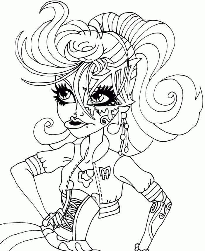 Tisk Monster High omalovánka