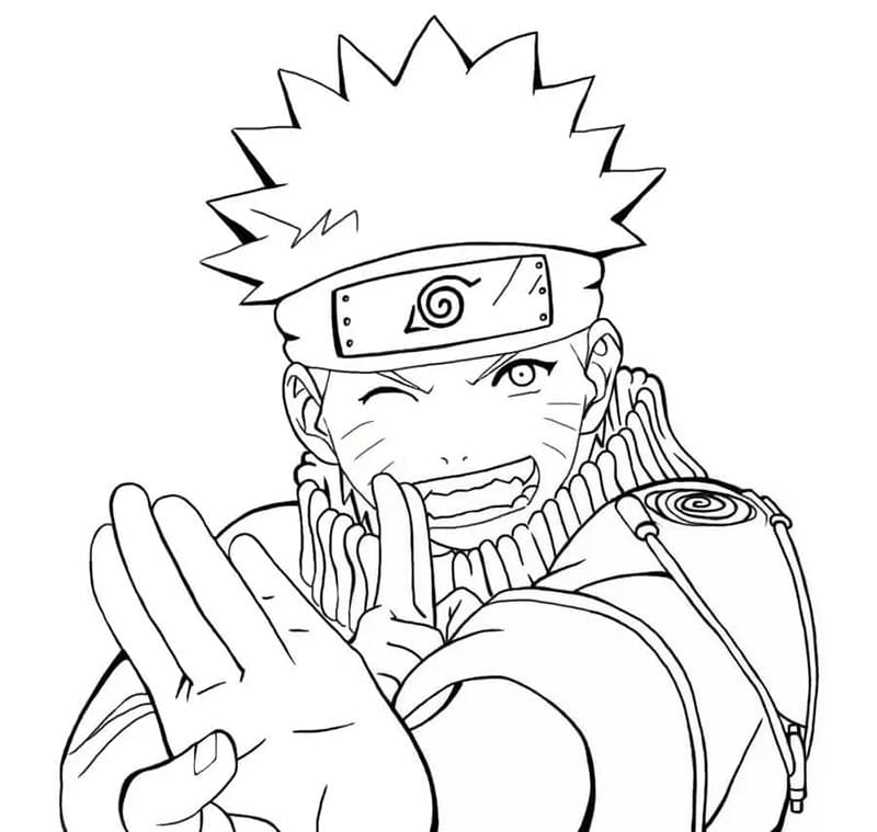 Tisk Naruto omalovánka