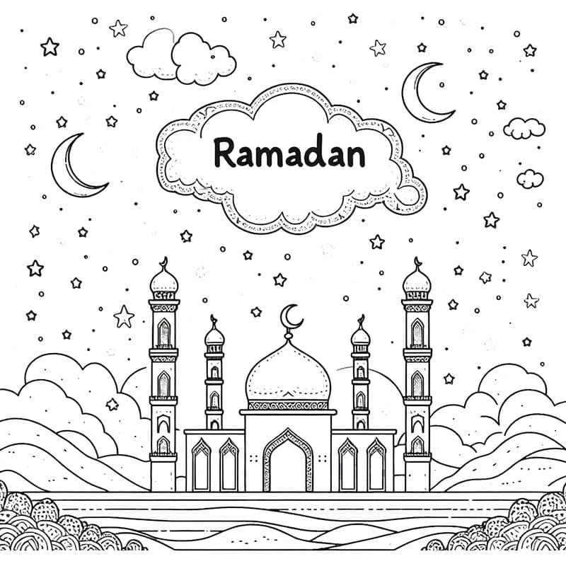 Ramadán omalovánky