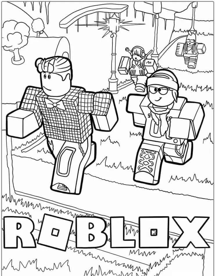 Tisk Roblox omalovánka