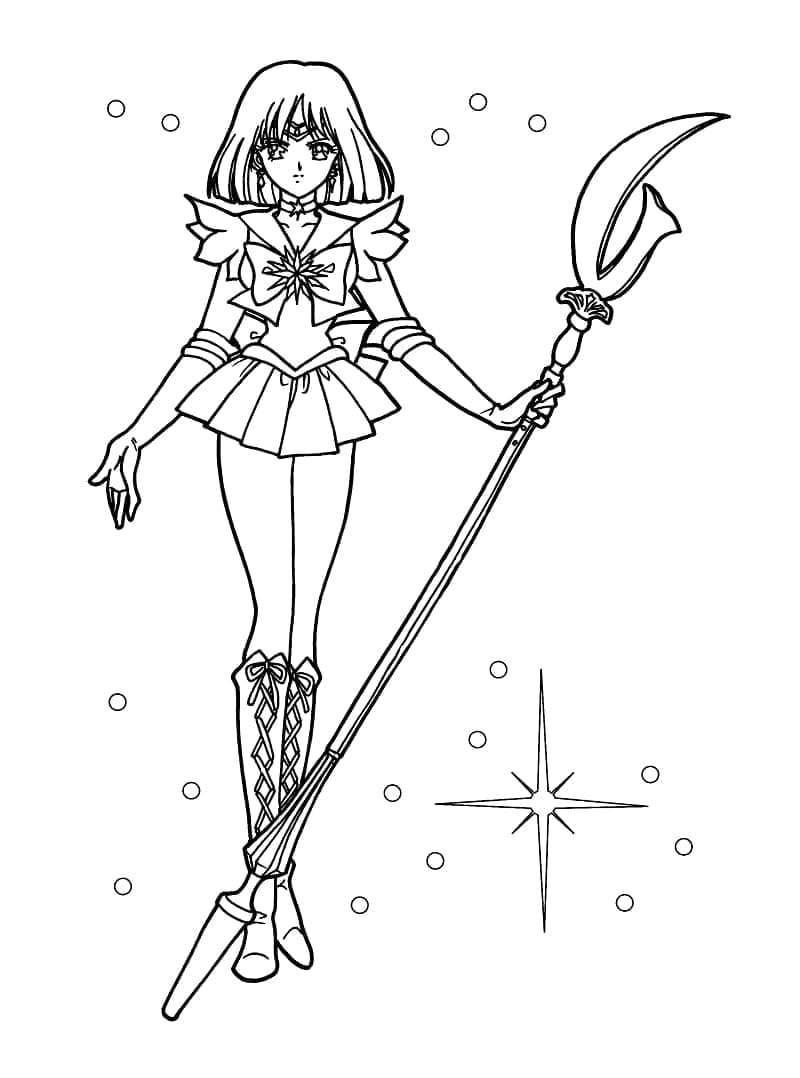 Tisk Sailor Moon omalovánka