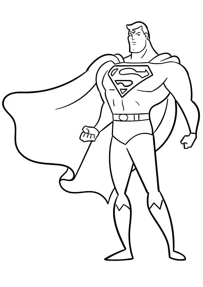 Tisk Superman omalovánka