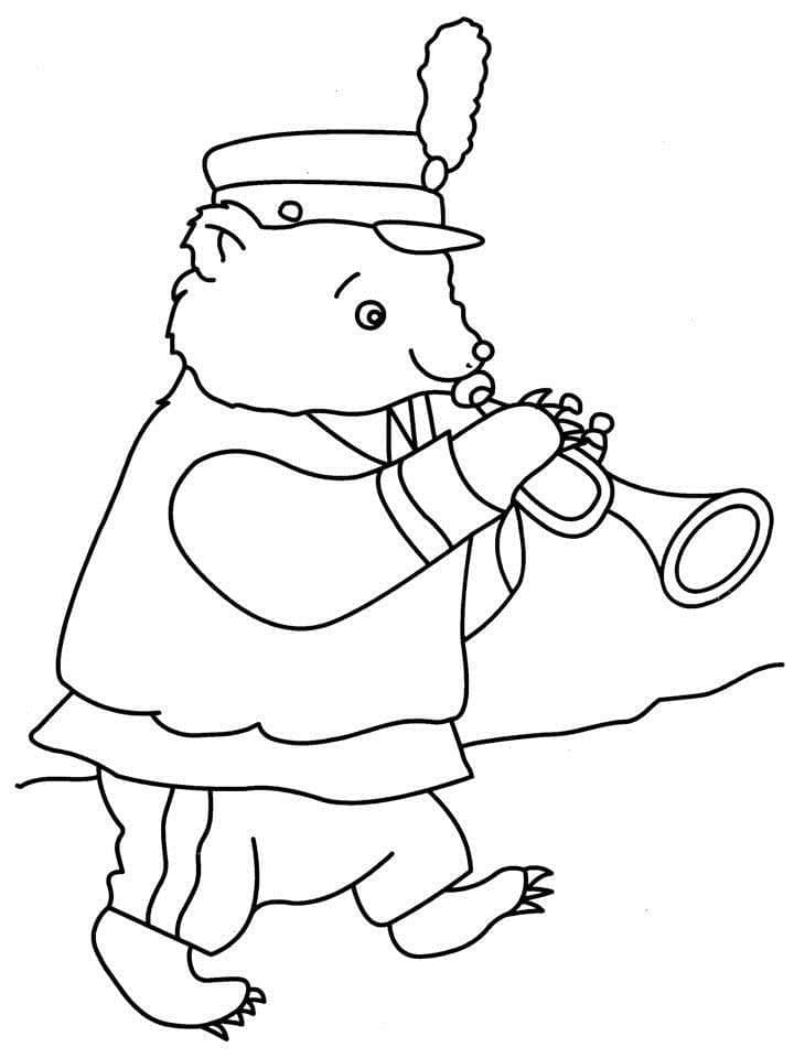 Tisk Trubka omalovánka