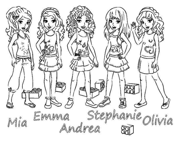 Tisknutelná Lego Friends omalovánka