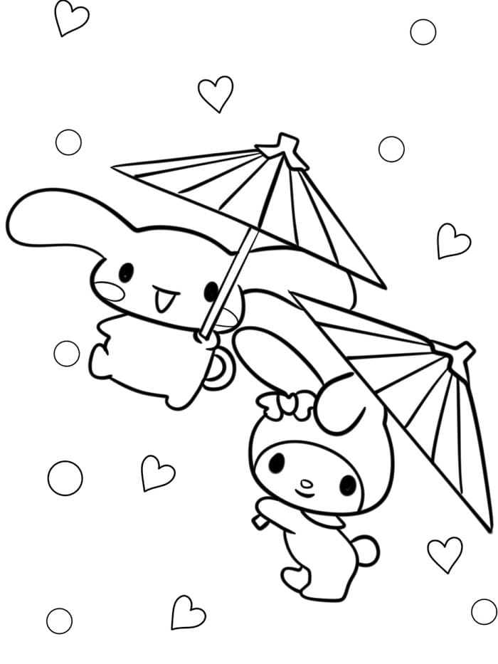 Tisknutelná My Melody Obrázek pro Děti omalovánka