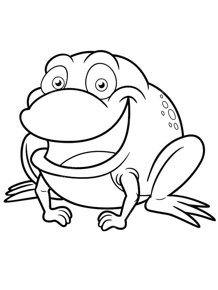 Tisknutelná Žába Obrázek omalovánka
