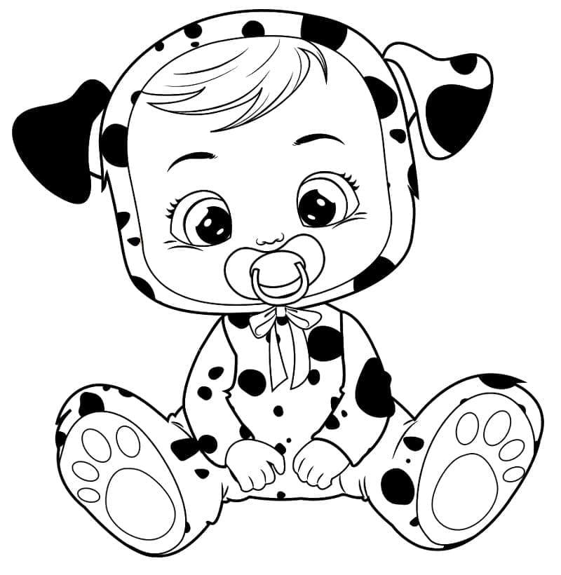 Tisknutelná Zdarma Cry Babies omalovánka
