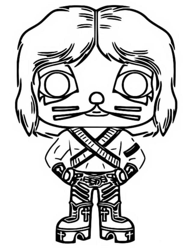 Tisknutelná Zdarma Funko Pop omalovánka