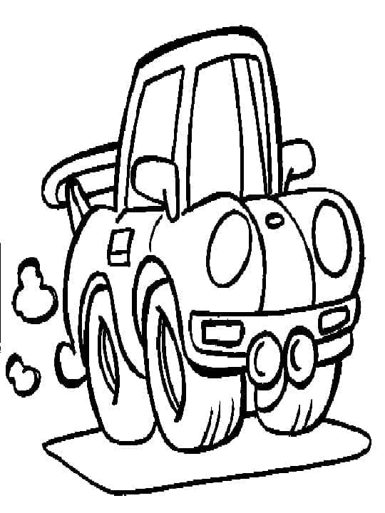 Tisknutelné Auto omalovánka