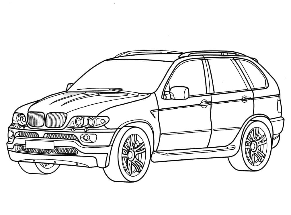 Tisknutelné BMW omalovánka