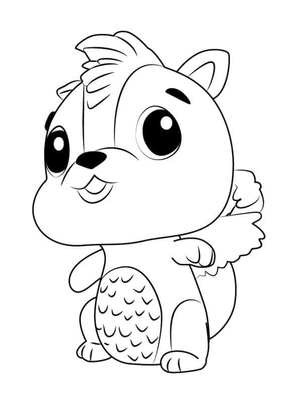 Tisknutelné Hatchimals Obrázek pro Děti omalovánka