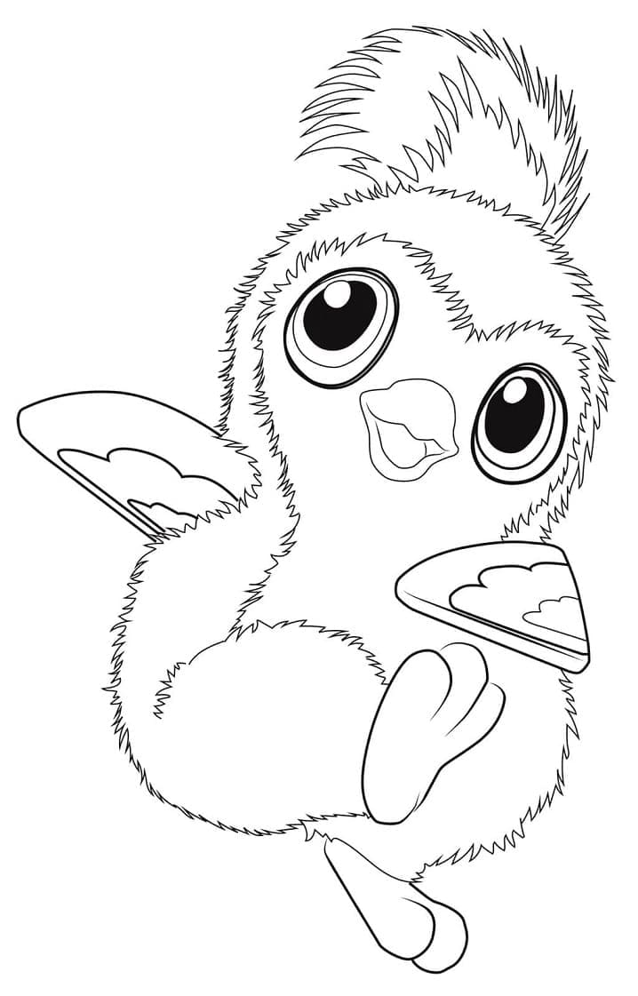 Tisknutelné Hatchimals Obrázek omalovánka