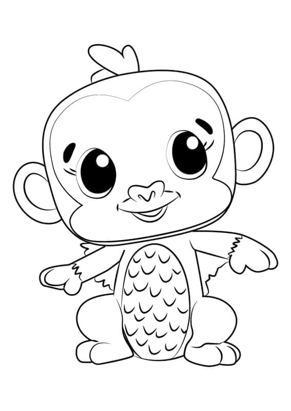 Tisknutelné Hatchimals omalovánka