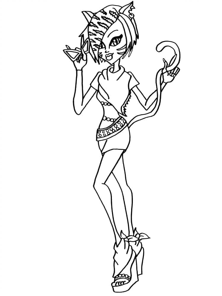 Tisknutelné Monster High omalovánka