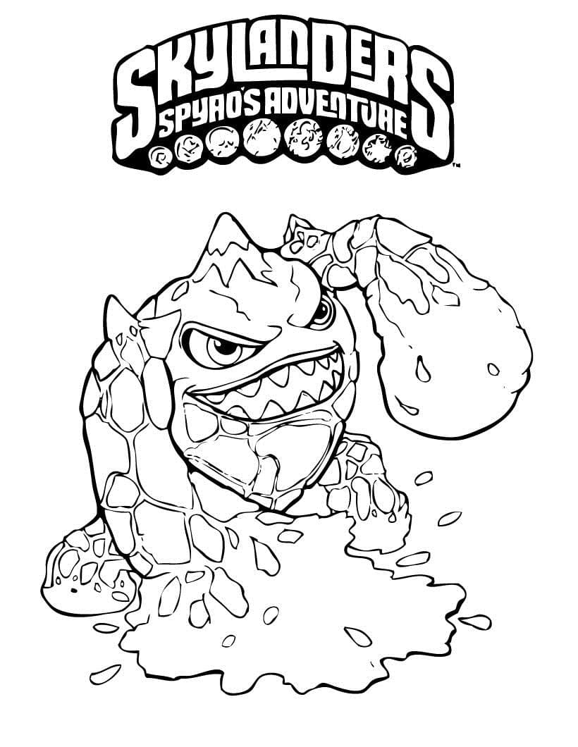 Tisknutelné Skylanders omalovánka