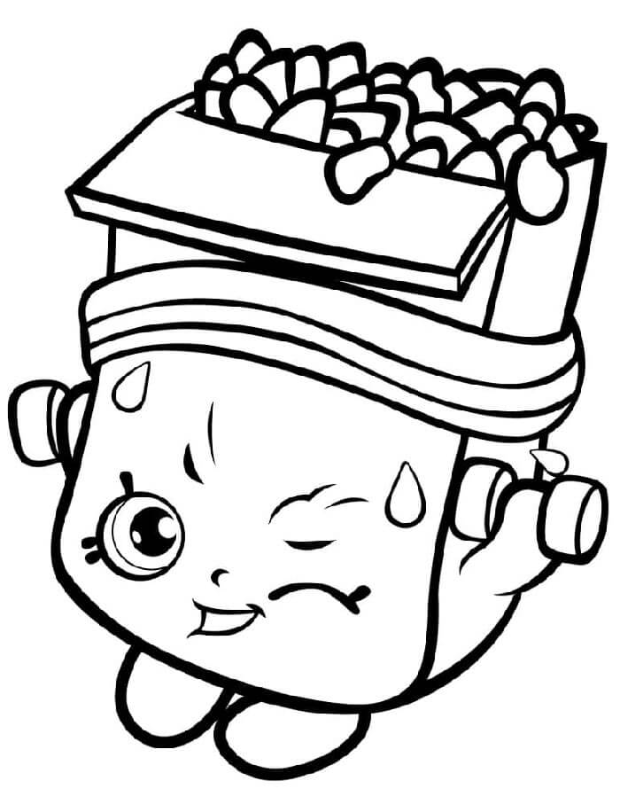 Tisknutelné Zdarma Shopkins omalovánka