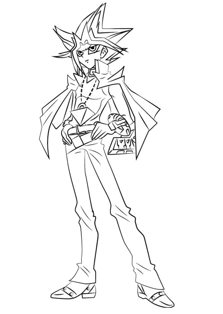 Tisknutelné Zdarma Yu-Gi-Oh omalovánka