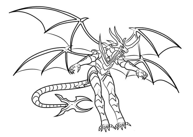 Tisknutelný Bakugan Obrázek pro Děti omalovánka