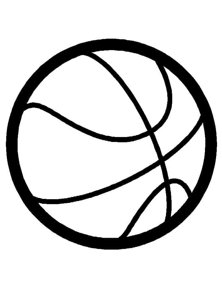 Tisknutelný Basketbal omalovánka