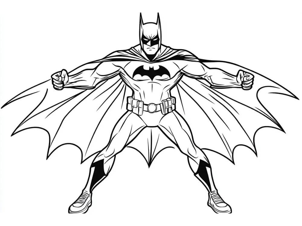 Tisknutelný Batman Obrázek omalovánka