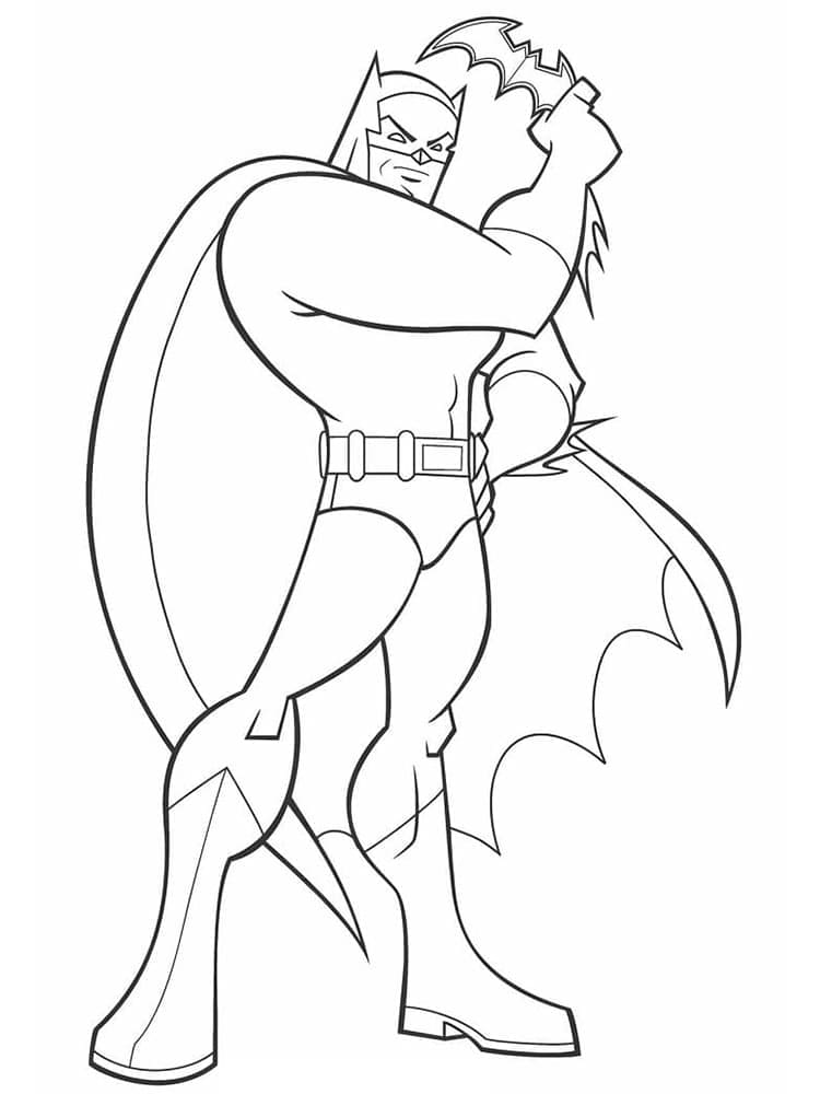Tisknutelný Batman omalovánka