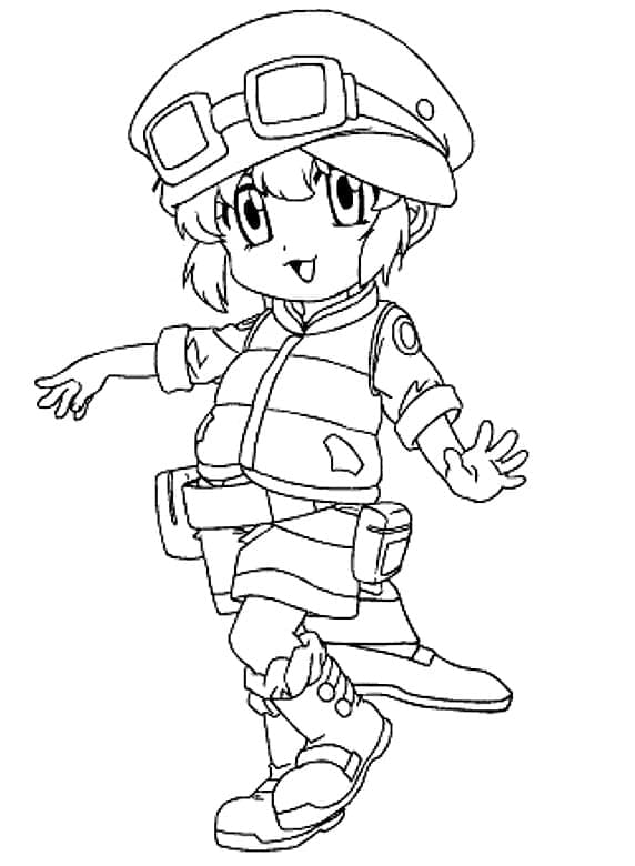 Tisknutelný Beyblade Obrázek omalovánka