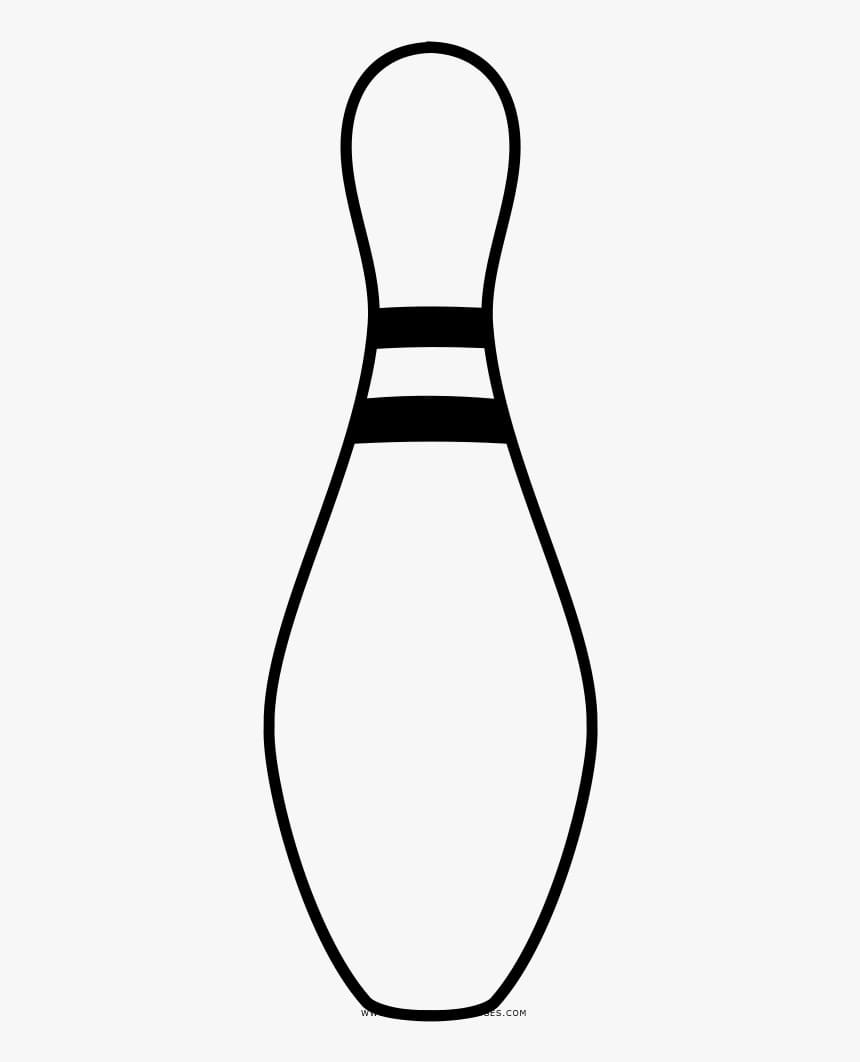 Tisknutelný Bowling Obrázek omalovánka