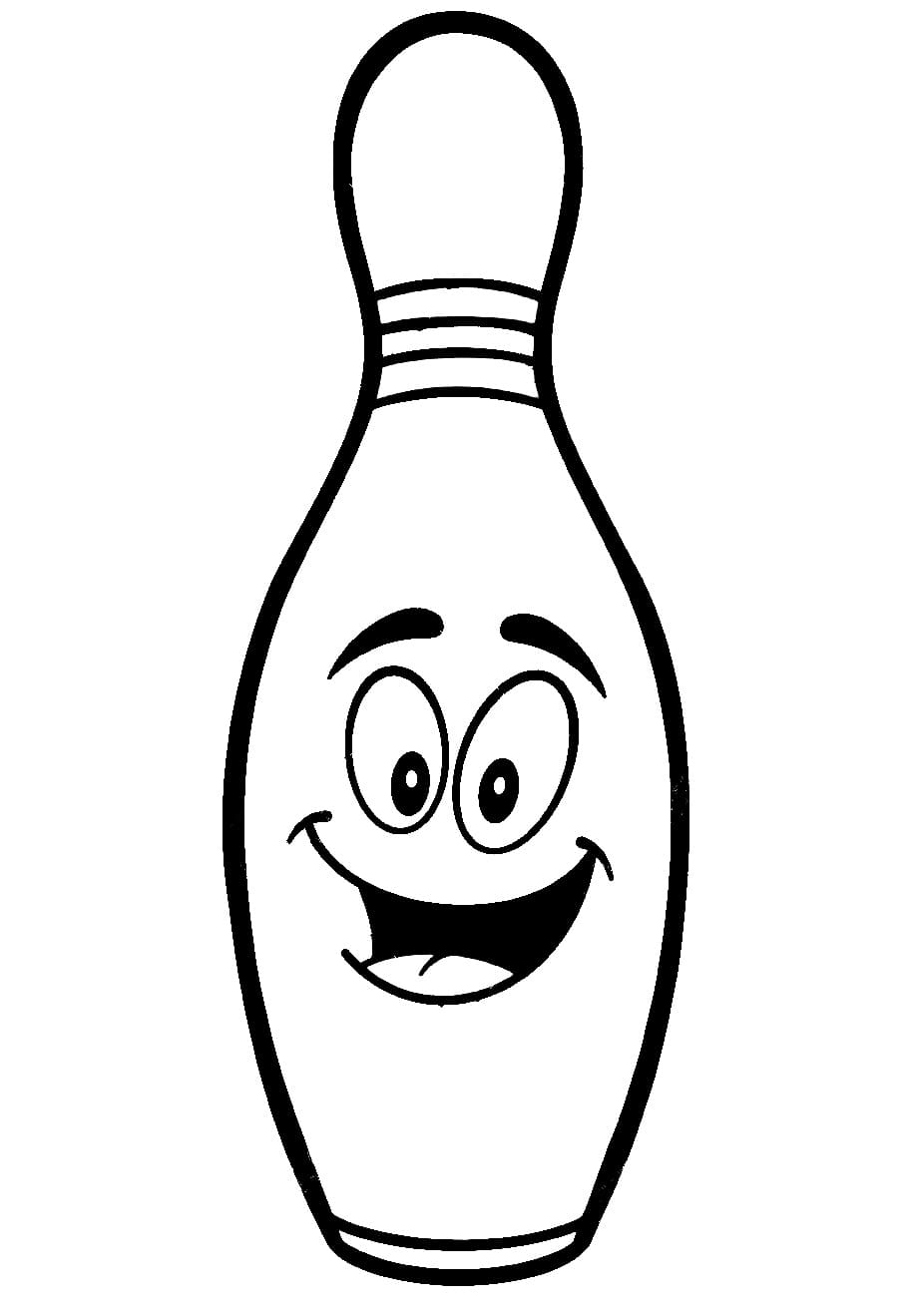 Tisknutelný Bowling omalovánka