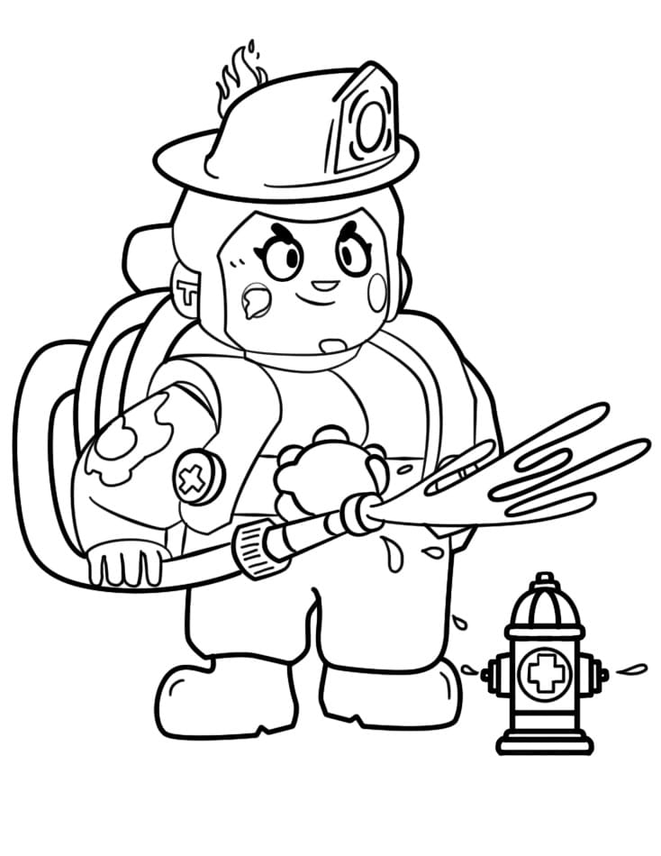 Tisknutelný Brawl Stars omalovánka
