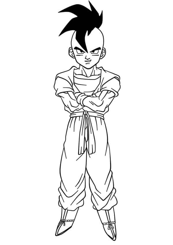 Tisknutelný Dragon Ball Z Obrázek omalovánka