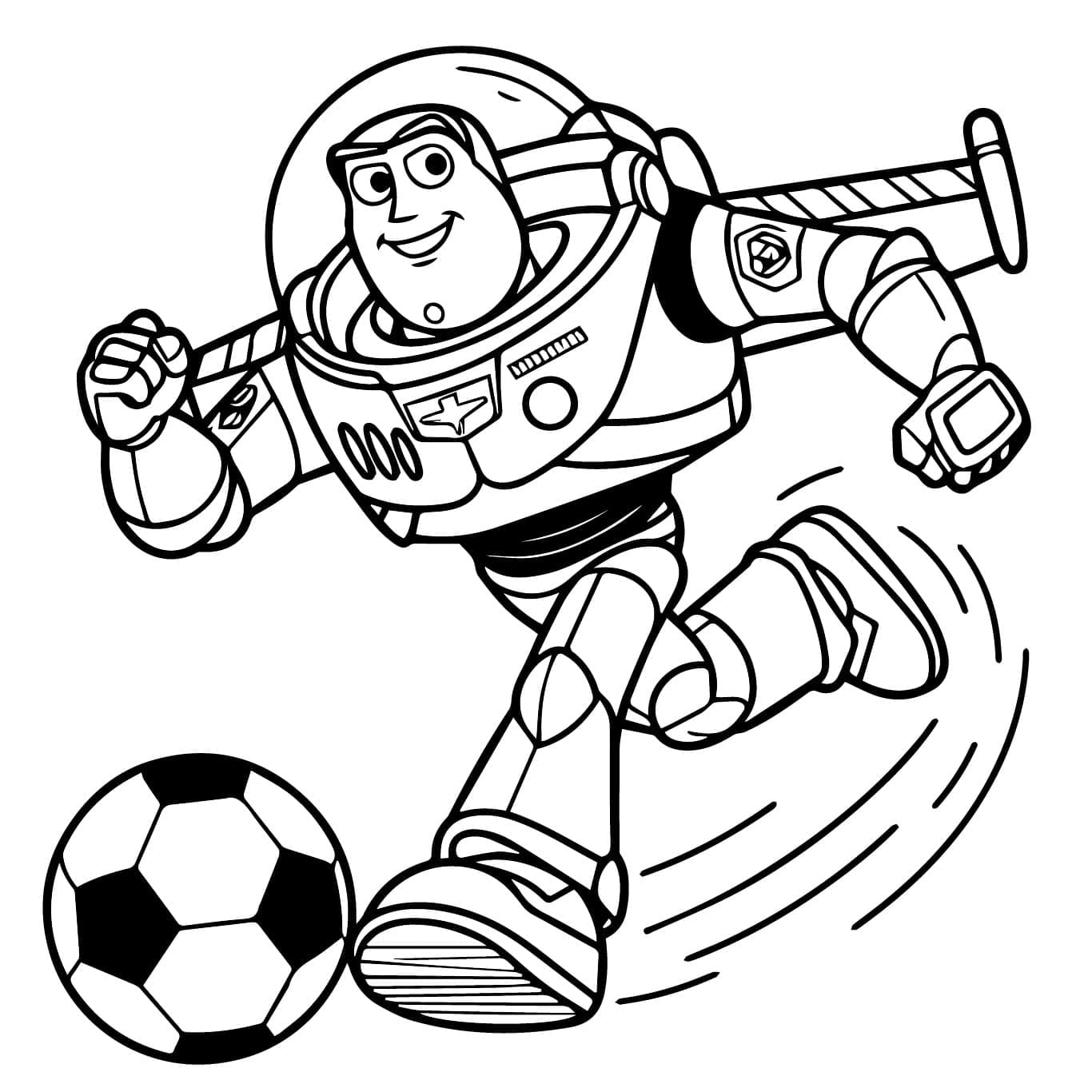 Tisknutelný Fotbal omalovánka