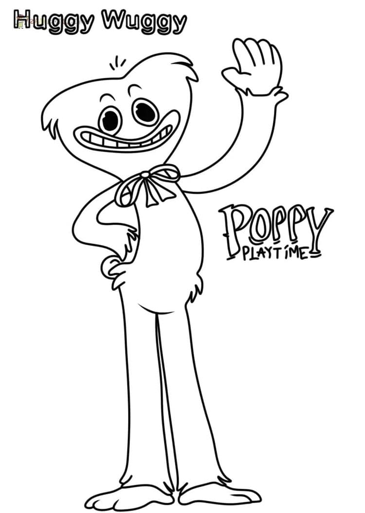 Huggy Wuggy omalovánky