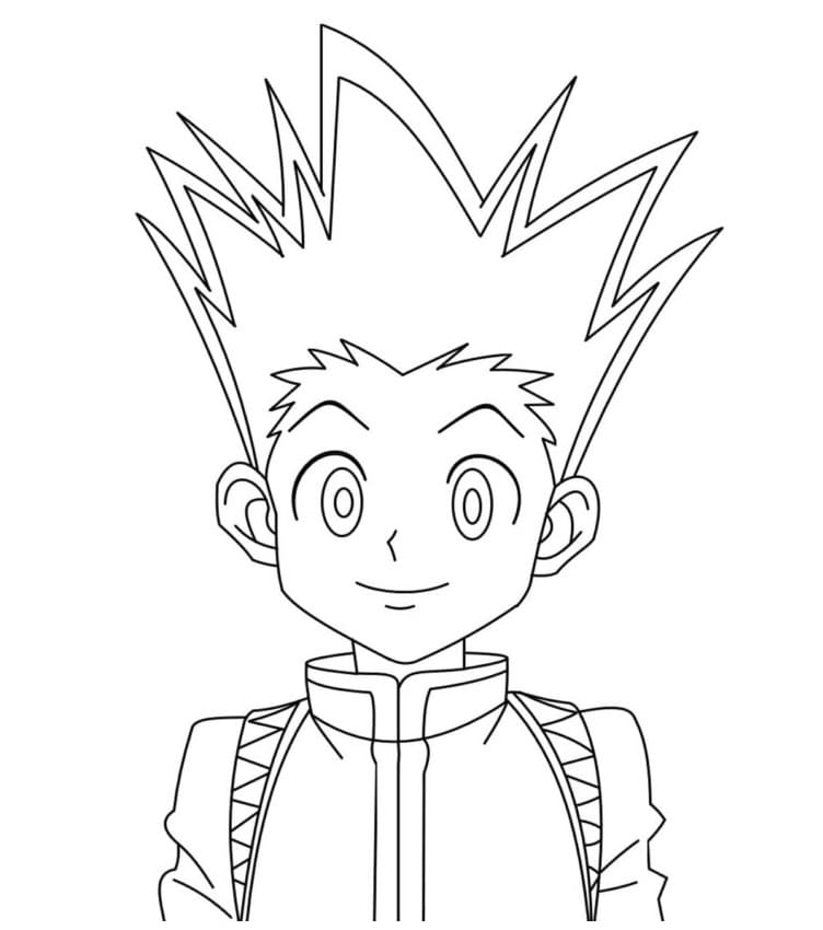 Tisknutelný Hunter x Hunter Obrázek pro Děti omalovánka