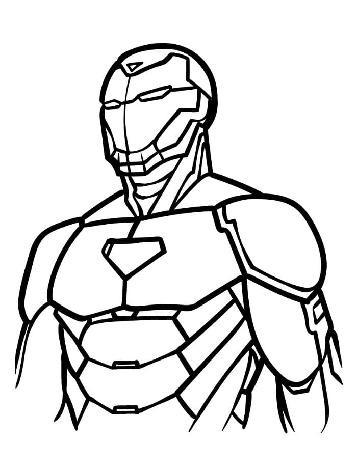 Tisknutelný Iron Man Obrázek omalovánka