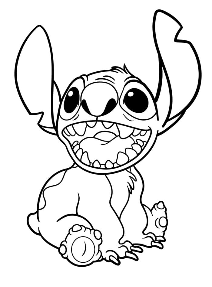 Tisknutelný Lilo a Stitch Obrázek pro Děti omalovánka
