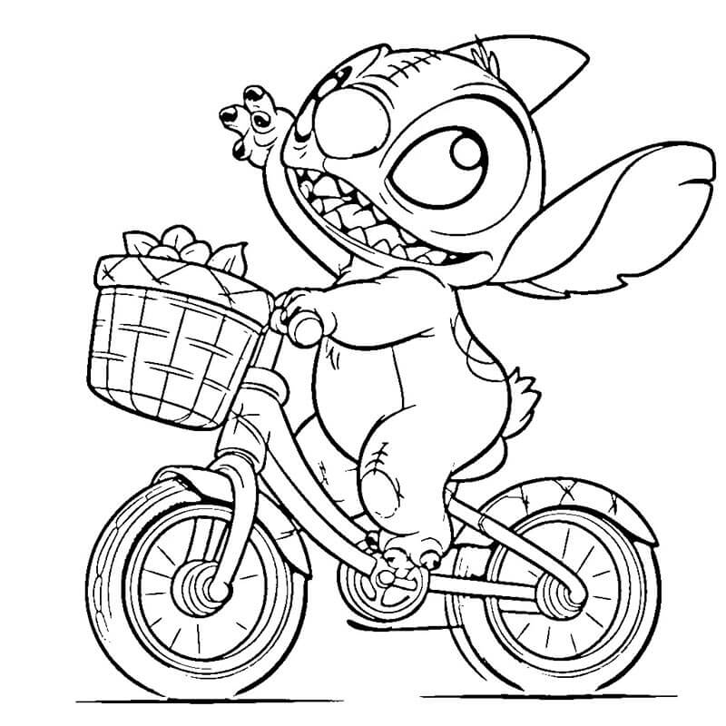 Tisknutelný Lilo a Stitch omalovánka