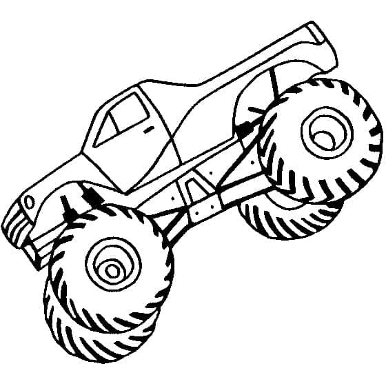 Tisknutelný Monster Truck Obrázek omalovánka