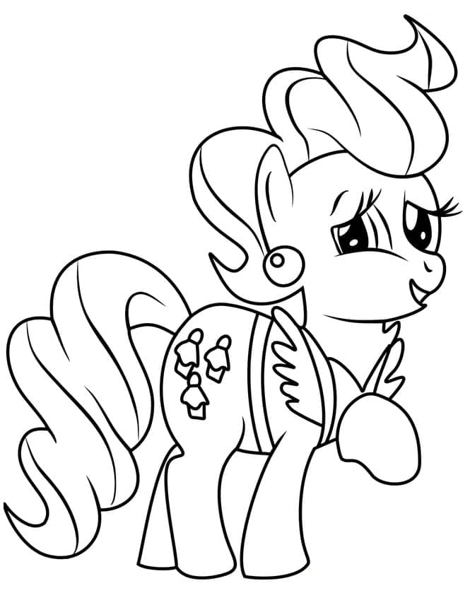 Tisknutelný Můj malý Pony Obrázek pro Děti omalovánka