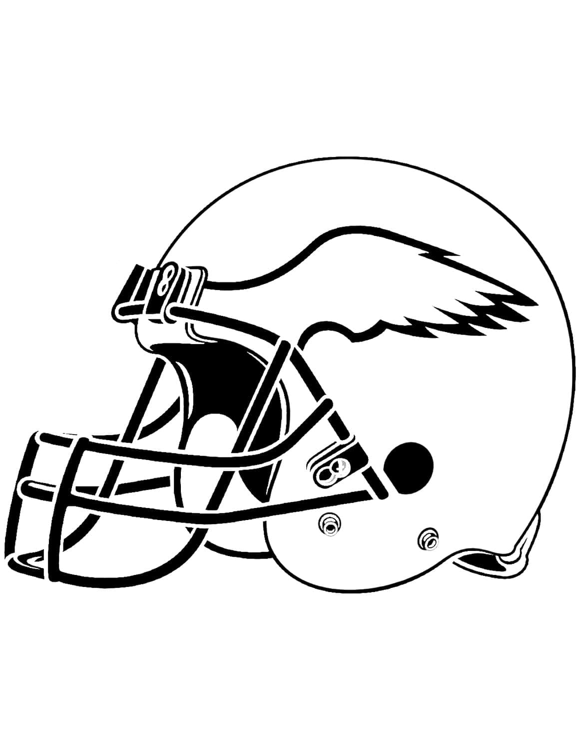Tisknutelný NFL Obrázek omalovánka