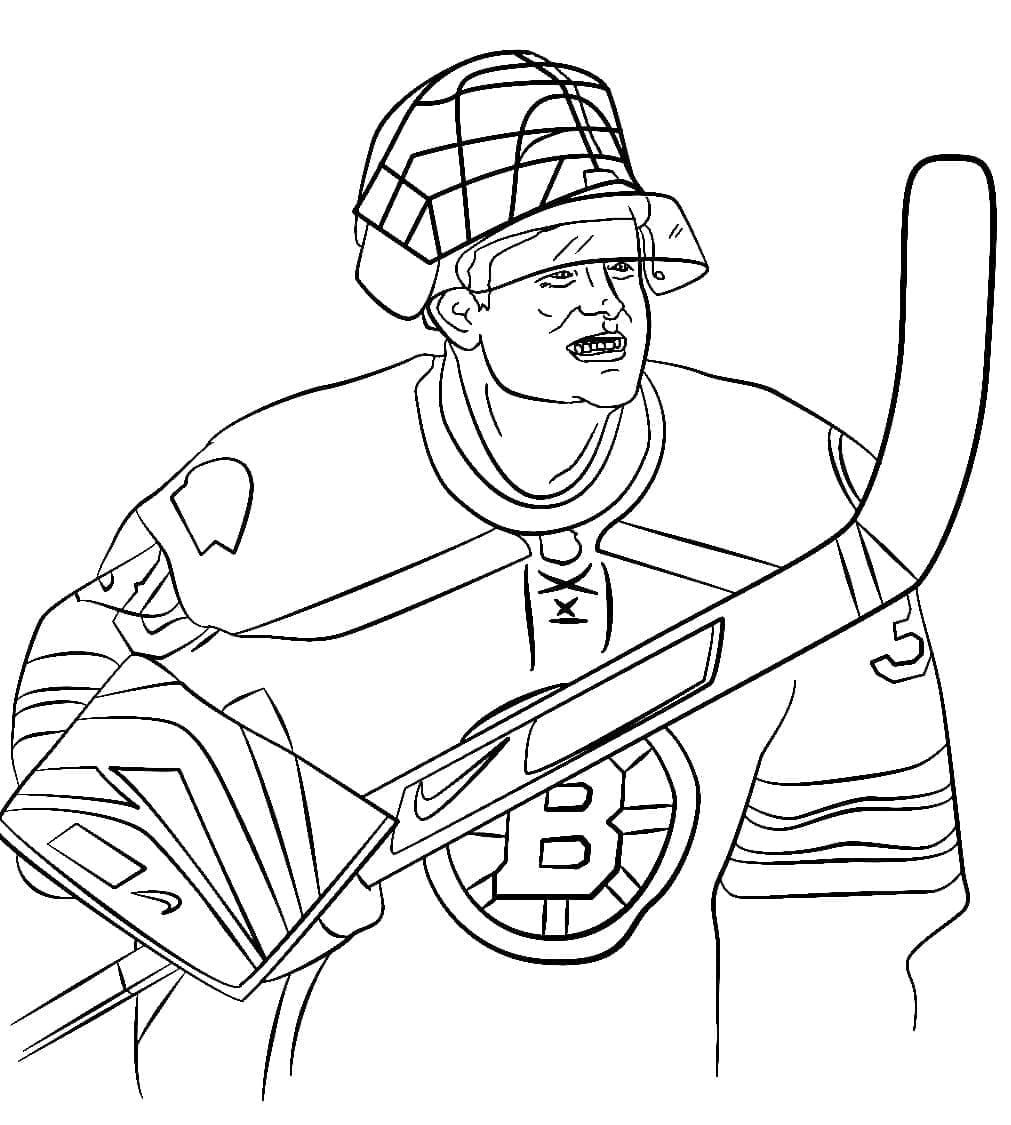 Tisknutelný NHL Obrázek pro Děti omalovánka