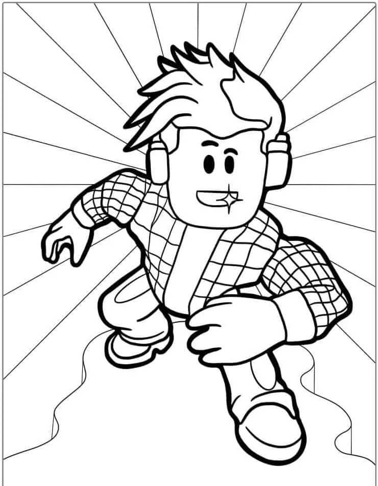 Tisknutelný Roblox Obrázek omalovánka