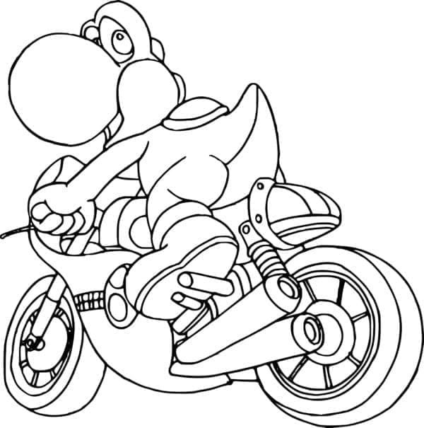 Tisknutelný Yoshi omalovánka