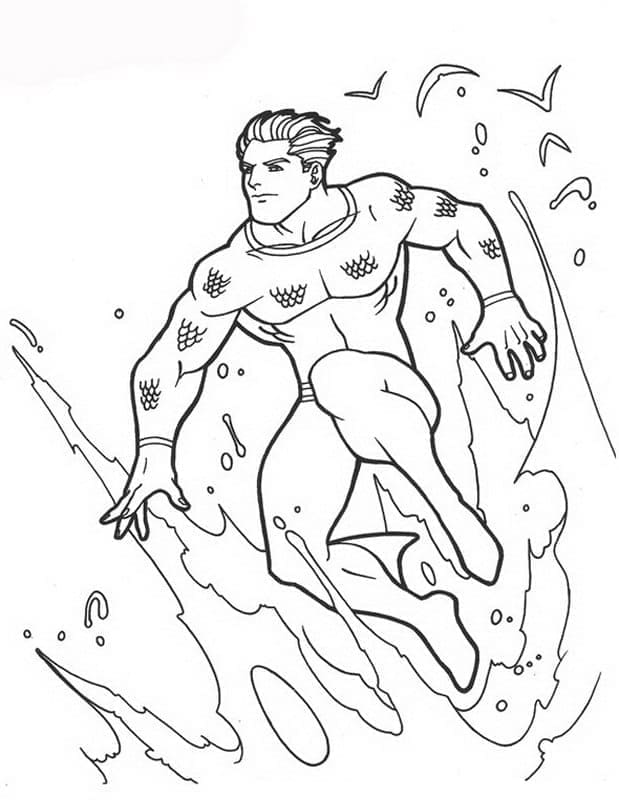 Aquaman omalovánky