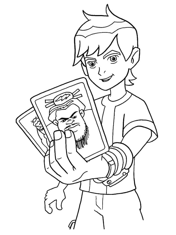 Tisknutelný Zdarma Ben 10 omalovánka