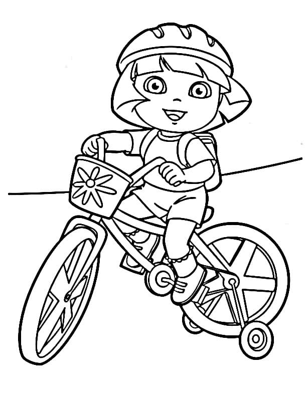 Dora Průzkumnice omalovánky