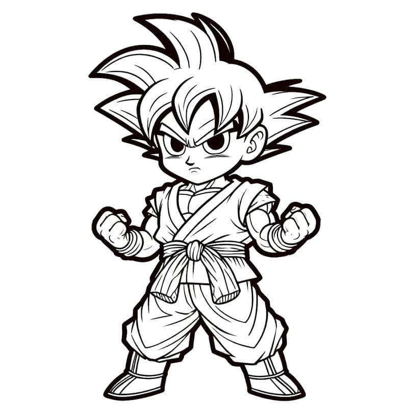 Goku omalovánky