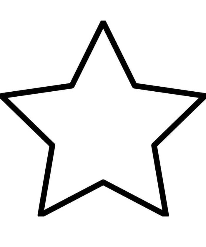 Omalovánka Tisknutelný Zdarma Hvězda