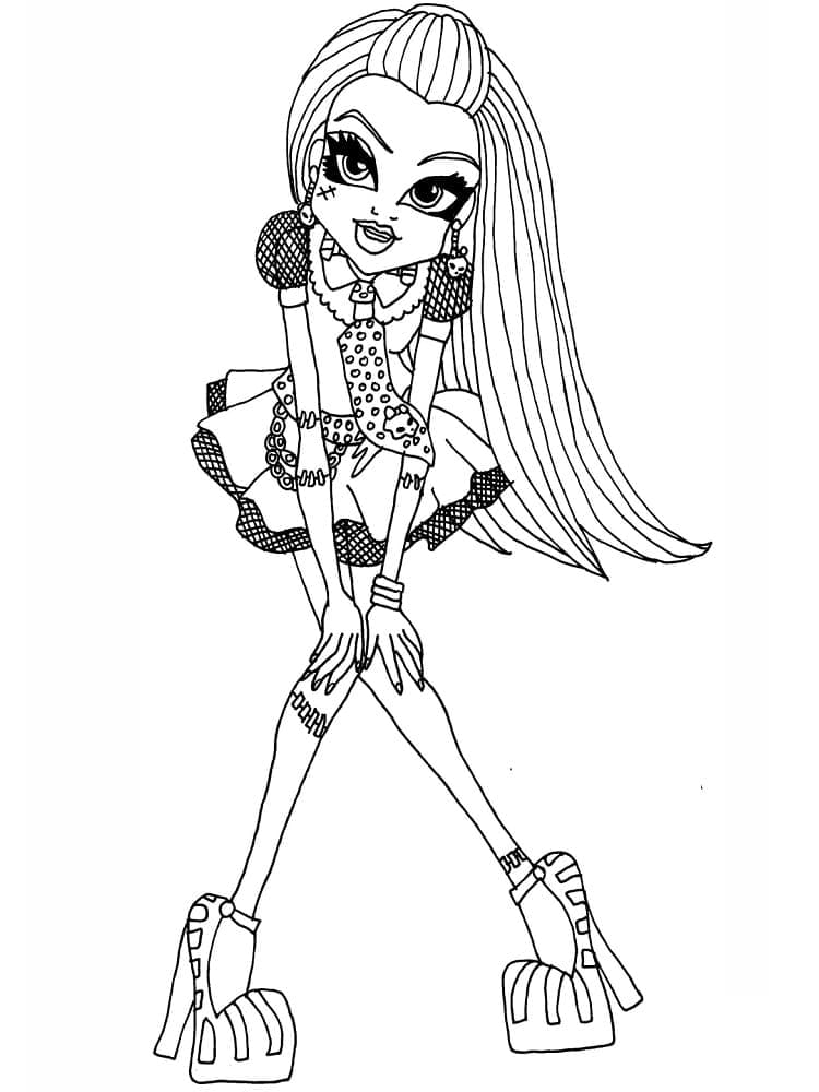 Tisknutelný Zdarma Monster High omalovánka